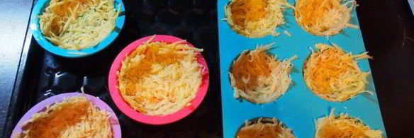 картофельные корзиночки с куриным филе