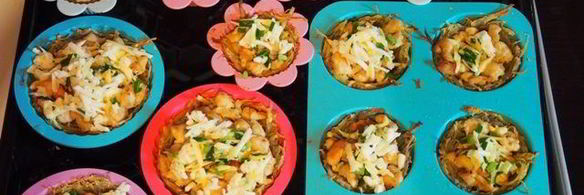 картофельные корзиночки с куриным филе