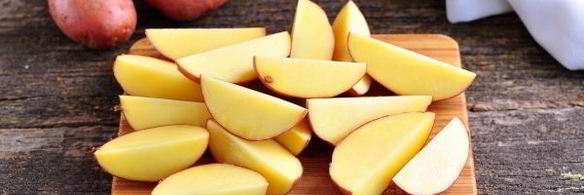 картошка по-деревенски с мясом в духовке