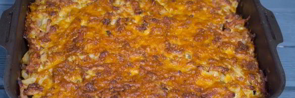 картошка с ветчиной и сыром в духовке