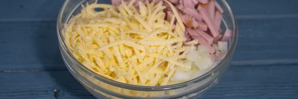 картошка с ветчиной и сыром в духовке