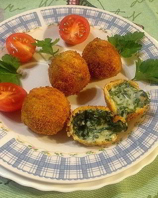 Крокеты из шпината с сыром