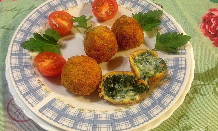 Рецепт крокетов из шпината с сыром