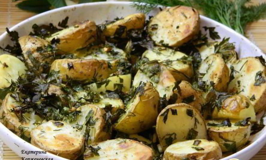 Рецепт молодого картофеля с зеленью