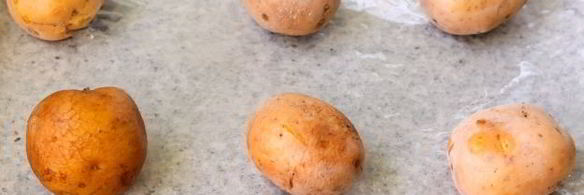 мятый картофель с ветчиной в духовке