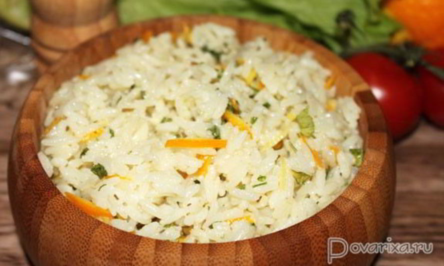 Рецепт отварного риса с чесноком и розмарином