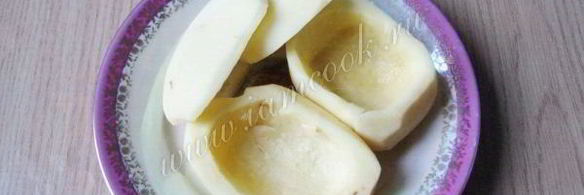 печеный картофель с грибами и сметаной