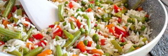 постный рис с овощами