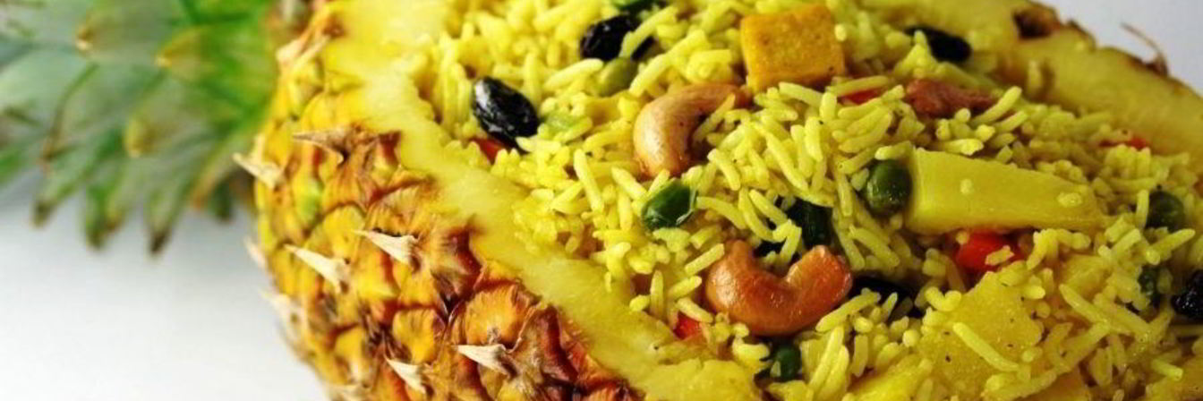 Рис с ананасом