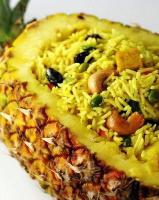 Рис с ананасом