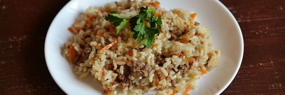 рис с фаршем в мультиварке