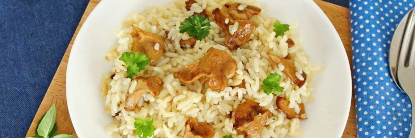 Рис с грибами в мультиварке