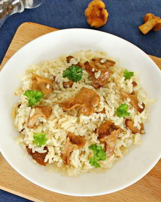 Рис с грибами в мультиварке