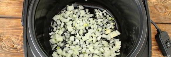 рис с грибами в мультиварке