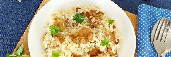 рис с грибами в мультиварке