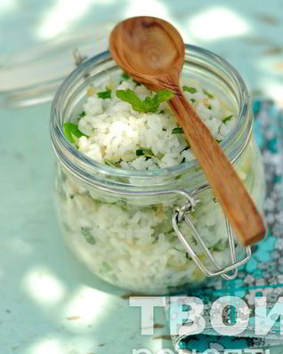 Рис с лимоном и мятой