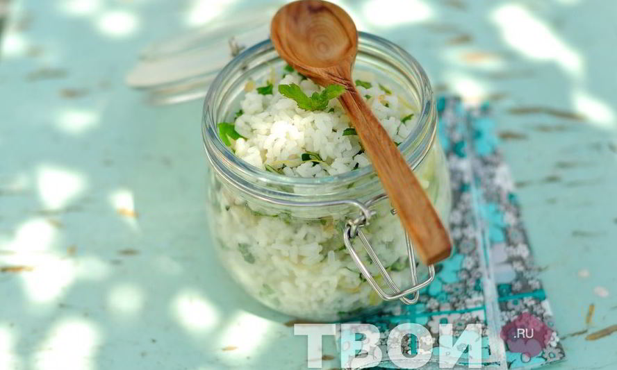 Рецепт риса с лимоном и мятой
