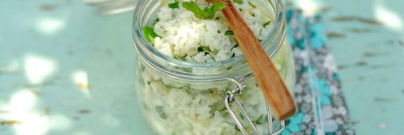 рис с лимоном и мятой