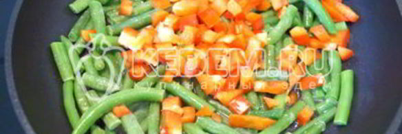 рис с овощами и стручковой фасолью