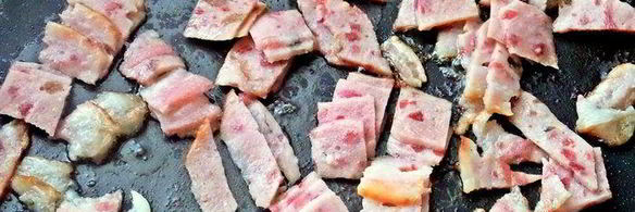 рис с овощами и ветчиной