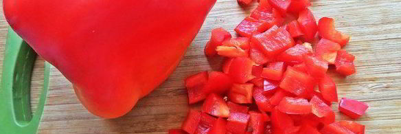 рис с овощами и ветчиной