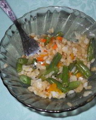 Рис с овощами в японском стиле