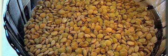 зеленая чечевица с копченостями