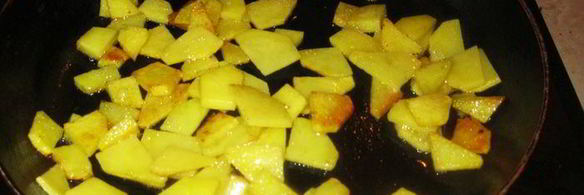 жареная картошка с беконом