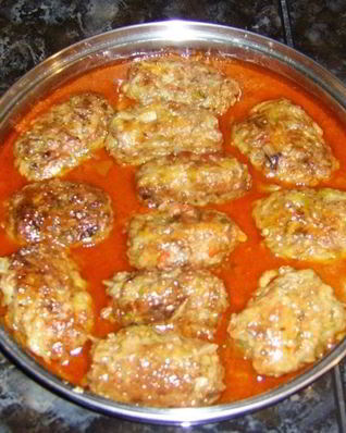 Голубцы ленивые с куриным фаршем