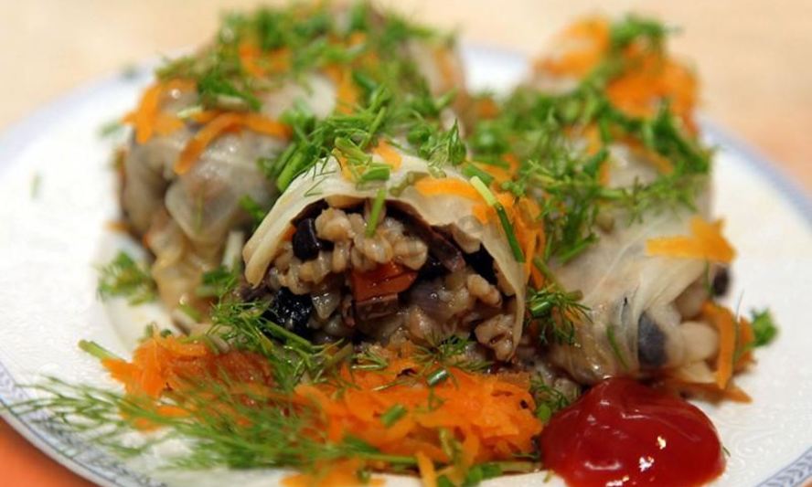 Рецепт голубцов с грибами и перловкой в мультиварке