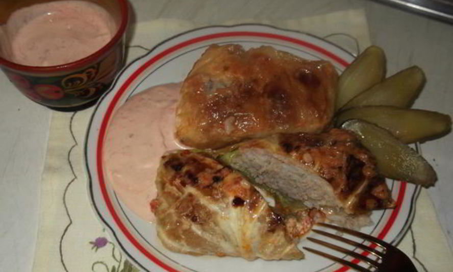 Рецепт голубцов с мясом, запеченные в духовке