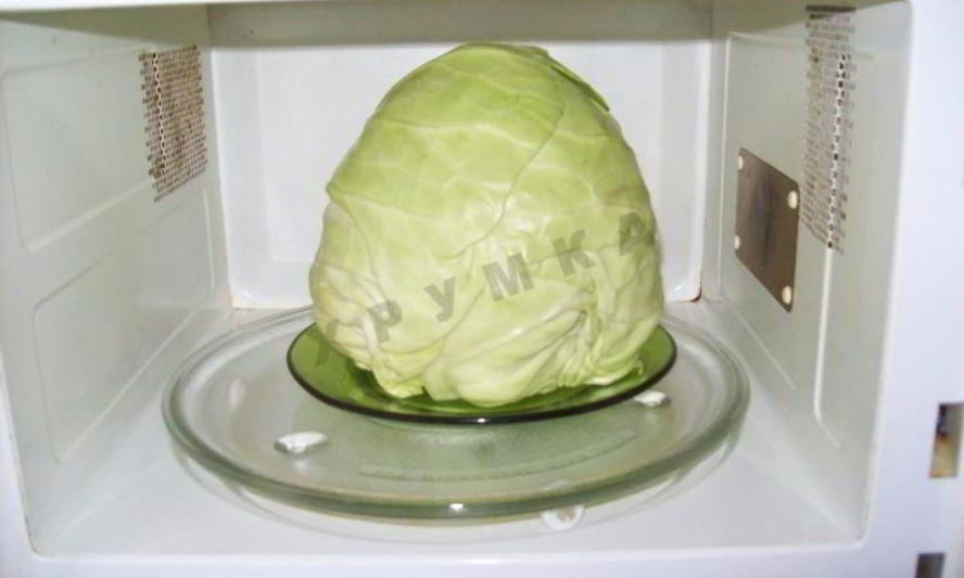 Рецепт капусты для голубцов в микроволновке