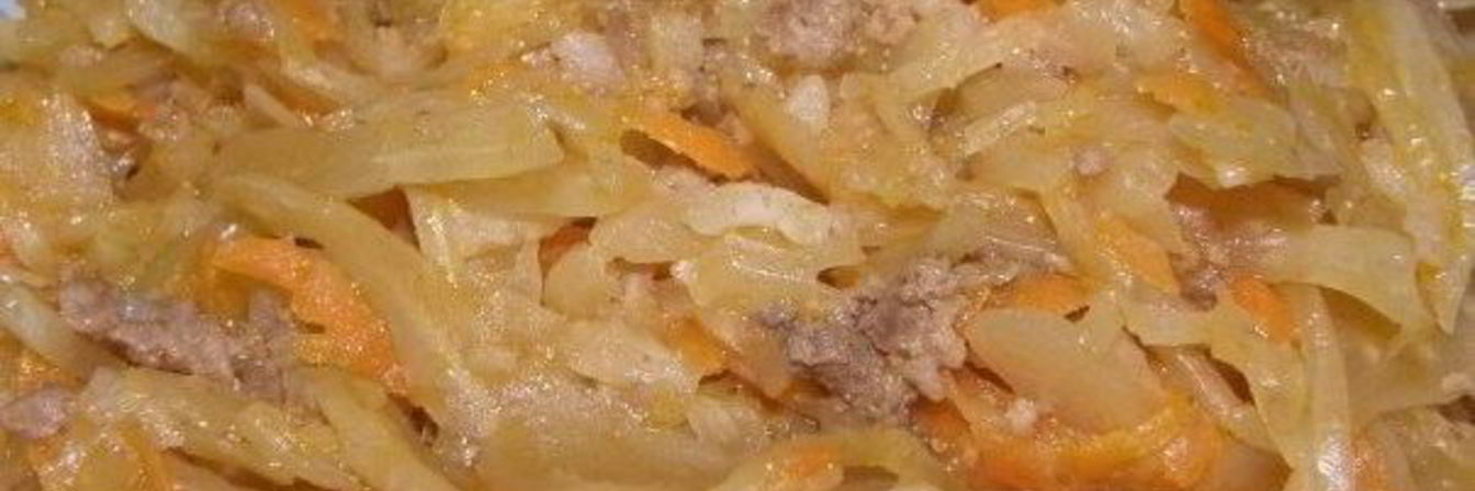 Ленивые голубцы ломтиками в духовке