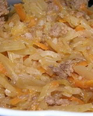 Ленивые голубцы ломтиками в духовке