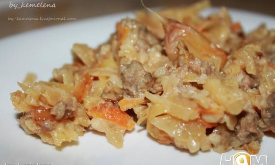 Рецепт ленивых голубцов на молоке в мультиварке