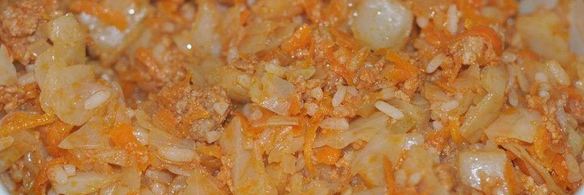 ленивые голубцы на сковороде