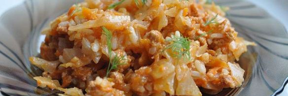 ленивые голубцы на сковороде