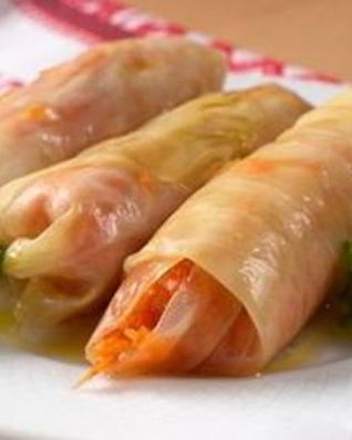 Маринованные голубцы с морковкой