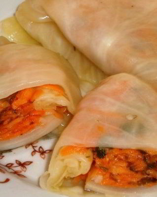 Маринованные голубцы с морковью по-корейски