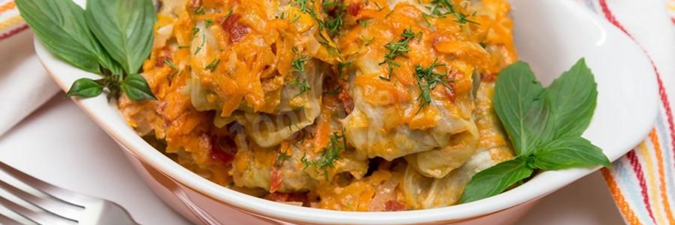 Замороженные голубцы в духовке