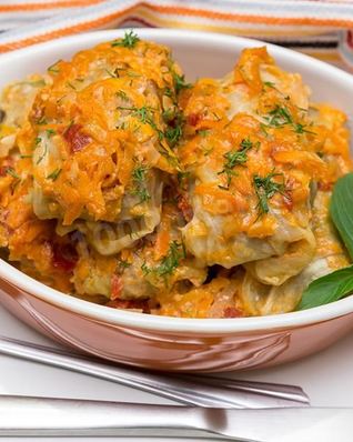 Замороженные голубцы в духовке