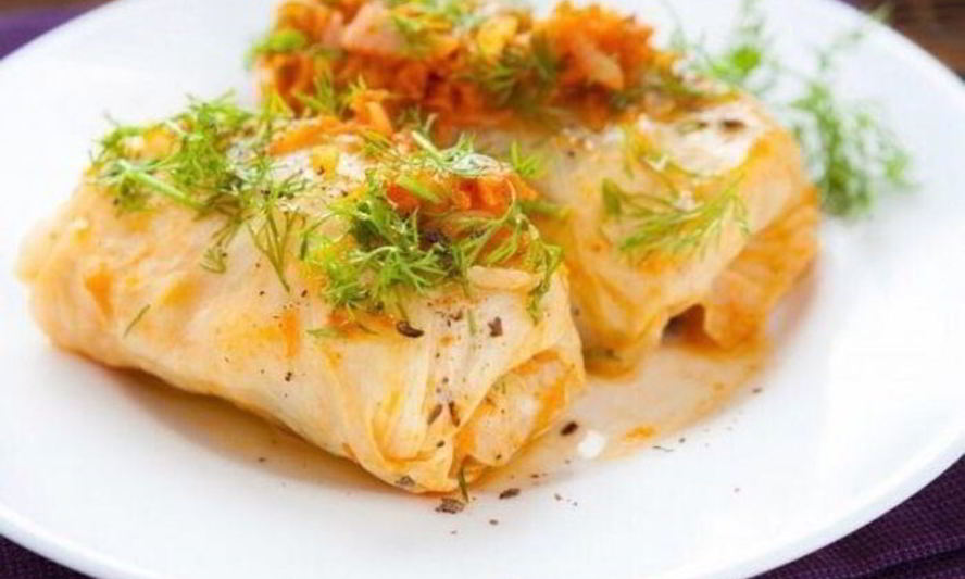 Рецепт запеченных голубцов с зеленой гречкой и тофу