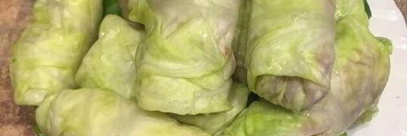 запеченные голубцы с зеленой гречкой и тофу