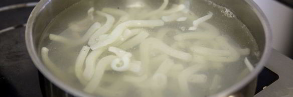 гречневая лапша с кальмарами