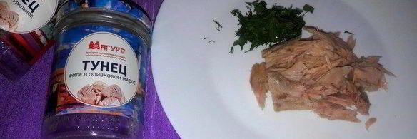 гречневая лапша с тунцом и грибами