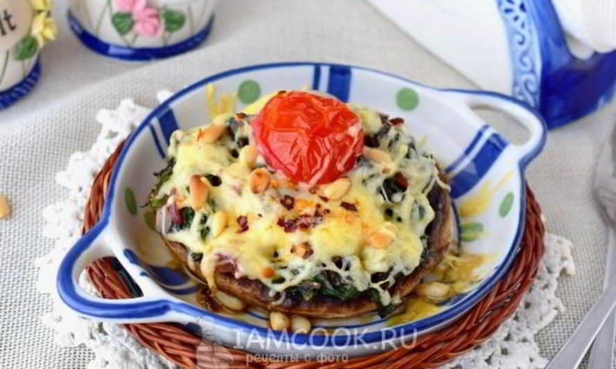 Рецепт фаршированных грибов с сыром в духовке