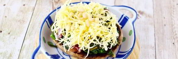 фаршированные грибы с сыром в духовке