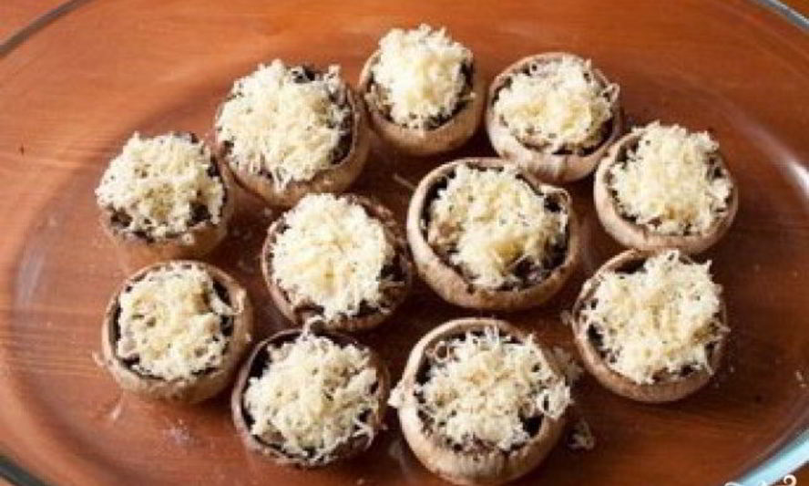 Рецепт фаршированных шляпок шампиньонов