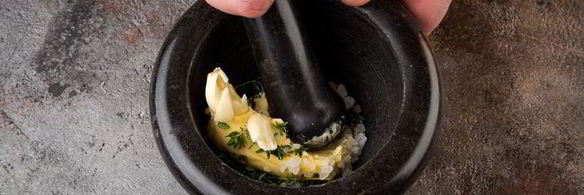 грибы, фаршированные перловкой