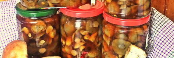 грибы в маринаде